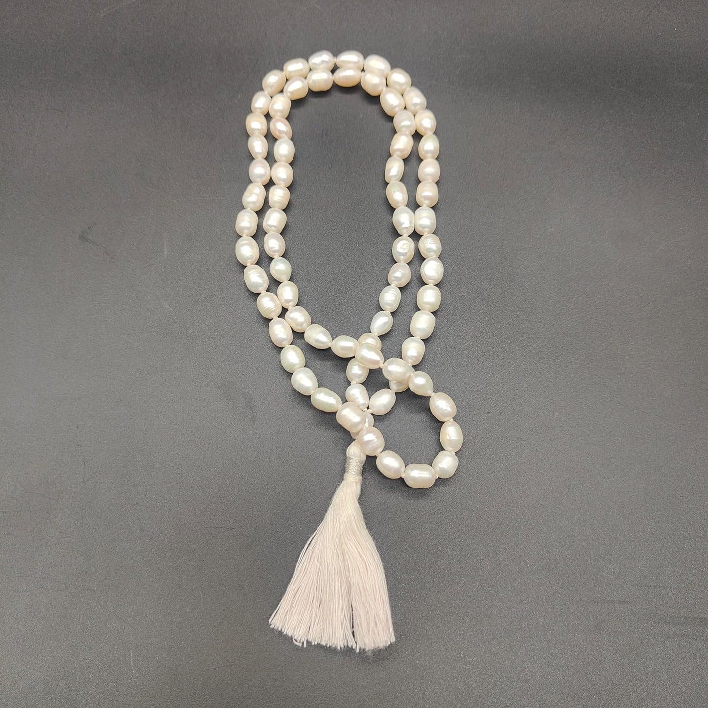 Premium Sacha Moti Real Pearl Drop Beads Mala 72 Beads