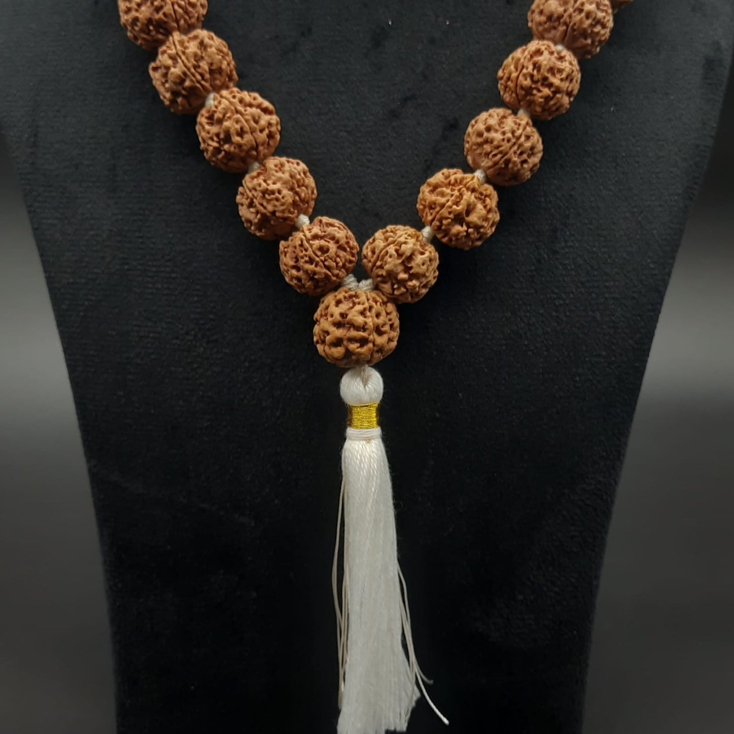 Super Quality 5 Mukhi / Five Face Rudraksha Mala From Nepal 54+1 Beads 22-23mm