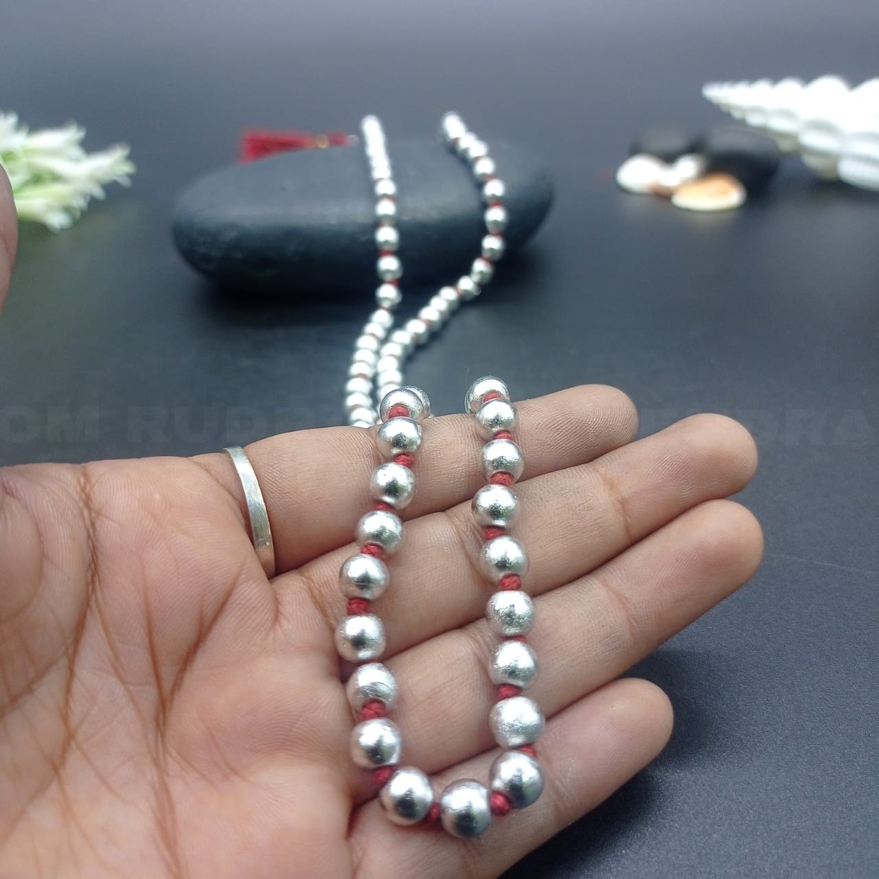 Parad / Mercury Mala 108+1 Beads 6 mm