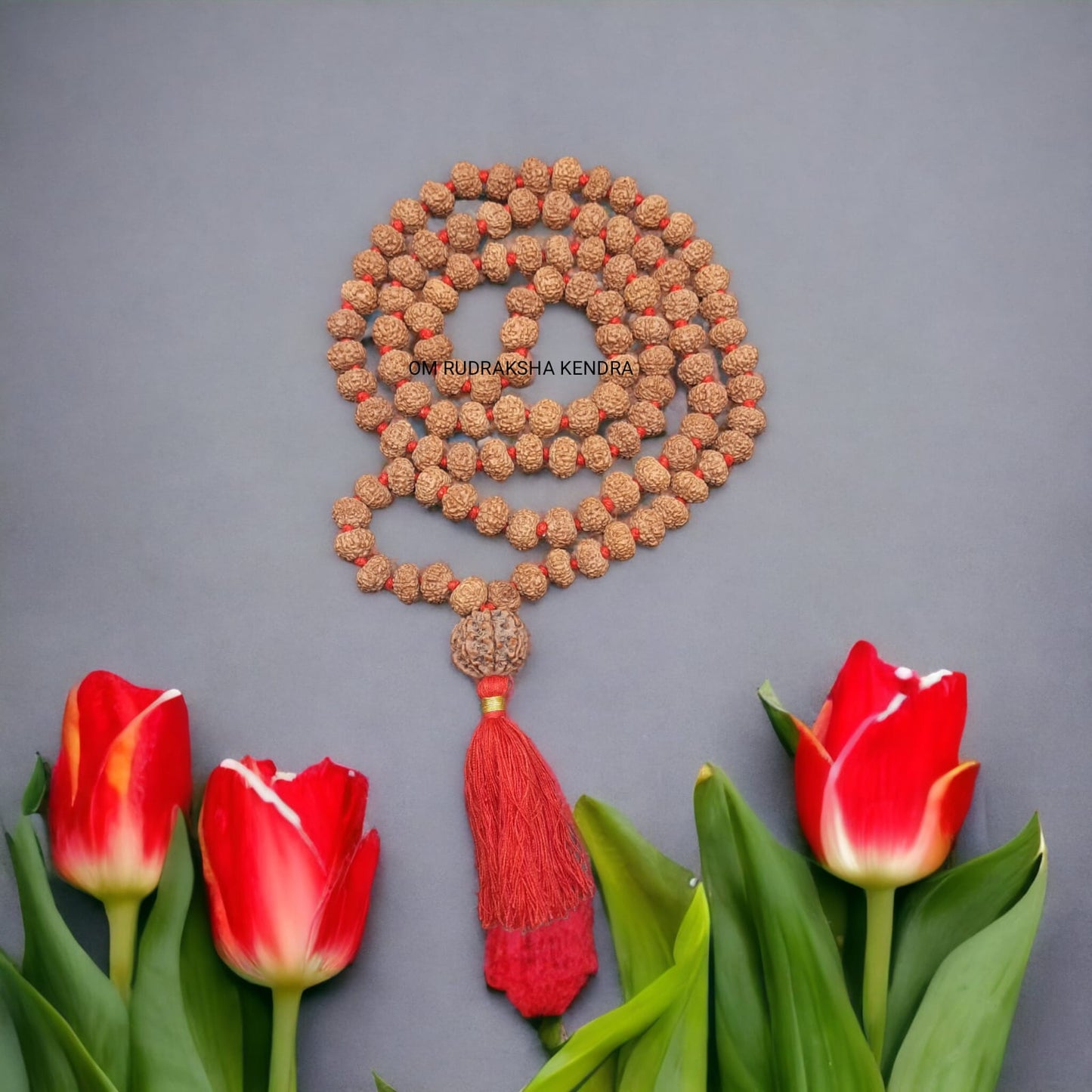 7 Mukhi / Seven face Java Rudraksha Mala With 7 Mukhi Nepal Sumeru Rudraksha 108+1 Beads 9-10 mm