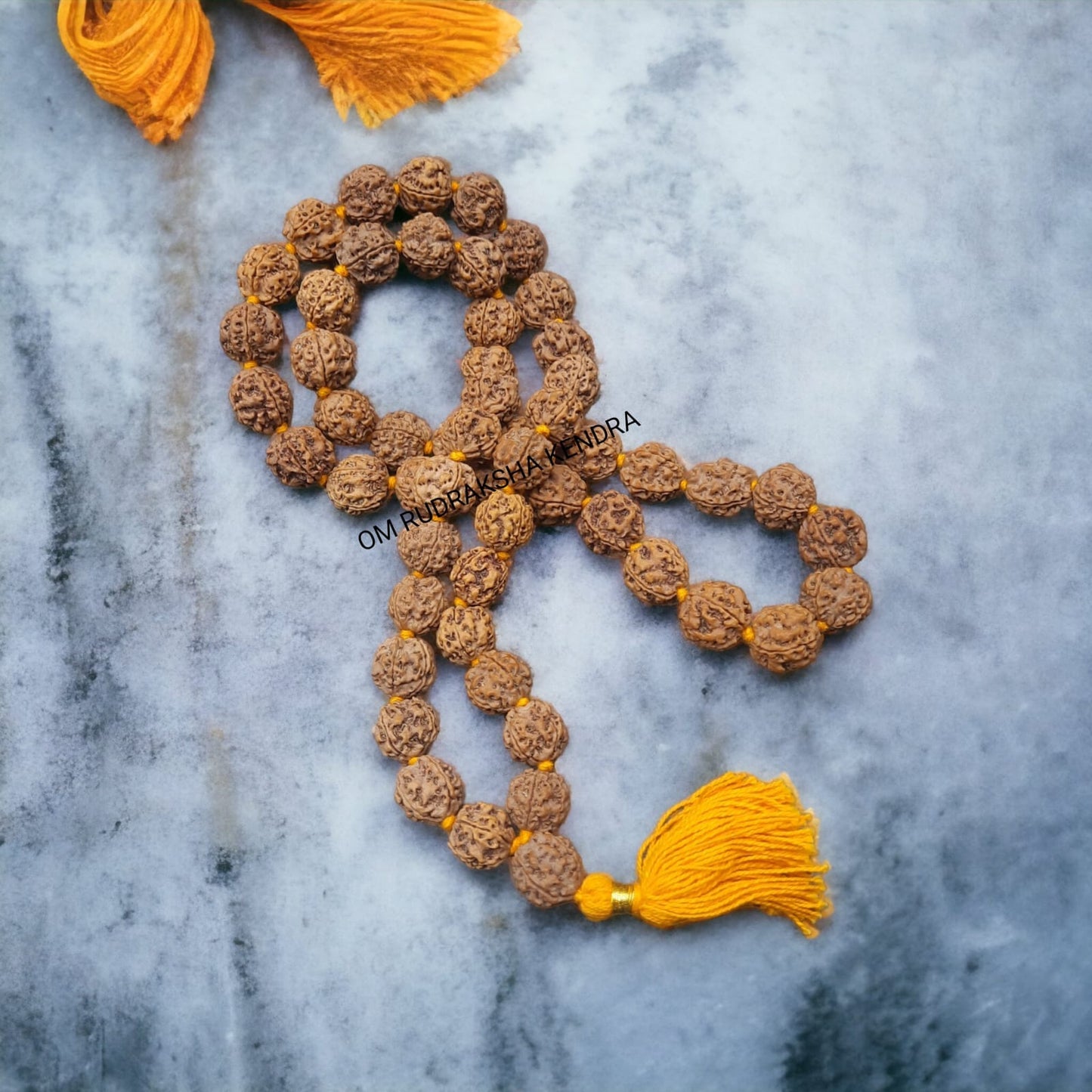 4 Mukhi Nepal Rudraksha Mala 54+1 Beads 18-20mm