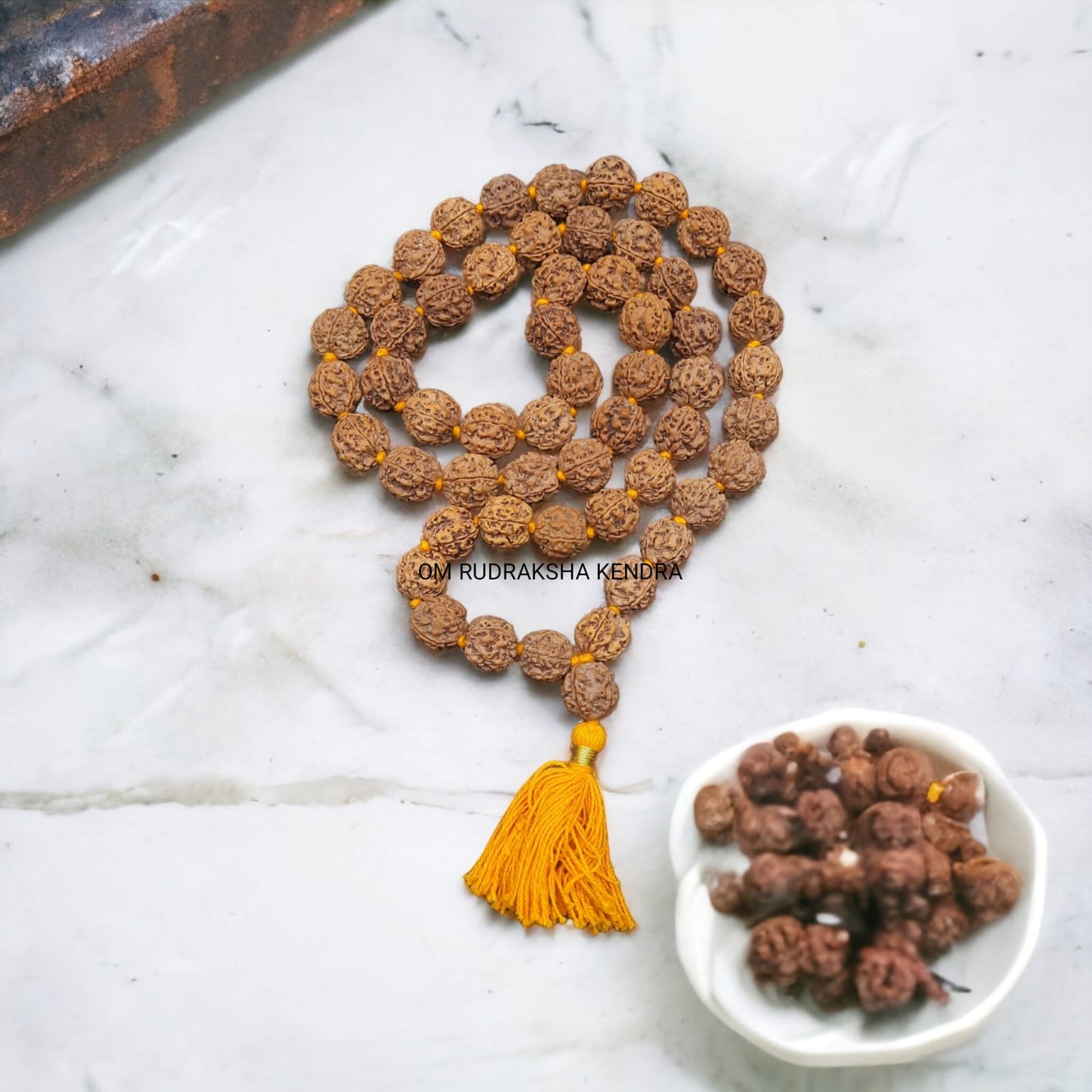 4 Mukhi Nepal Rudraksha Mala 54+1 Beads 18-20mm