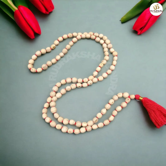 Round Tulsi Mala 108+1 Beads 7-8mm