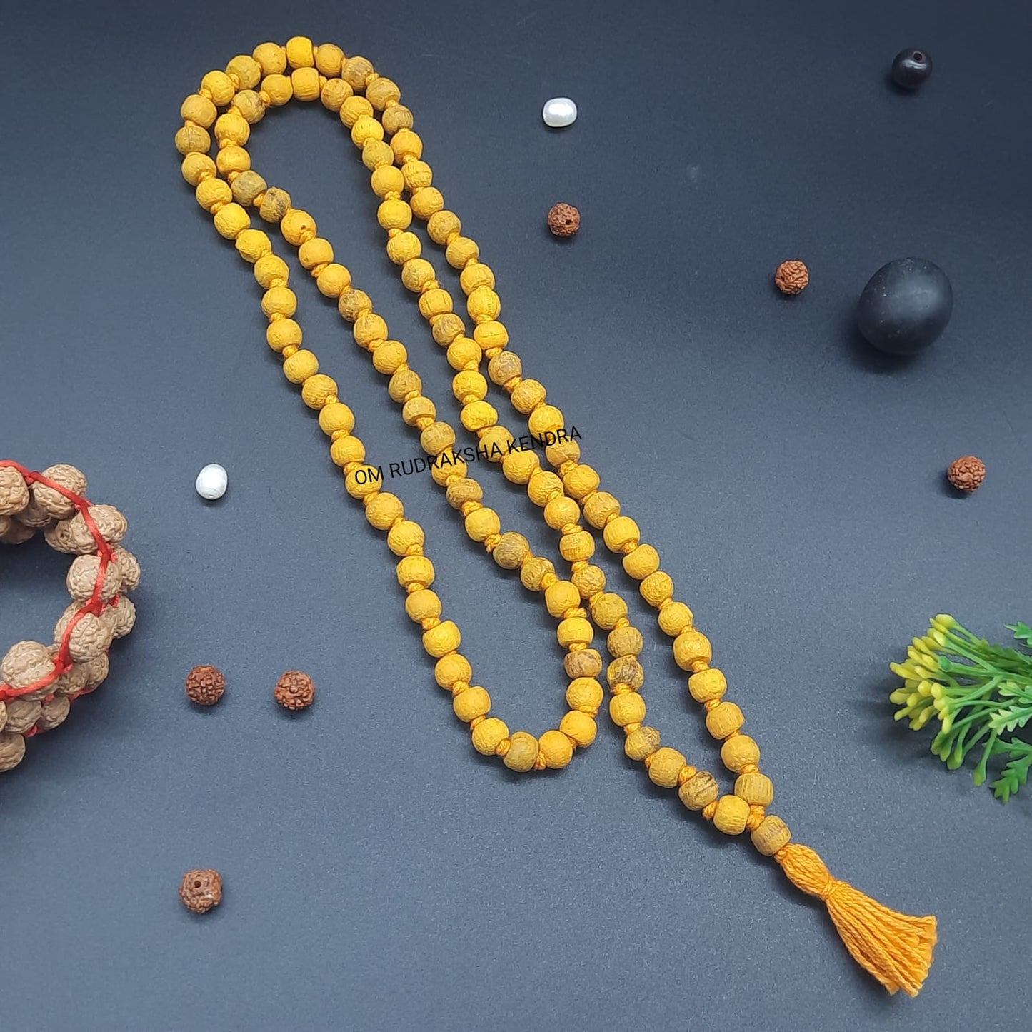 Haldi Mala 108+1 beads  7-8mm
