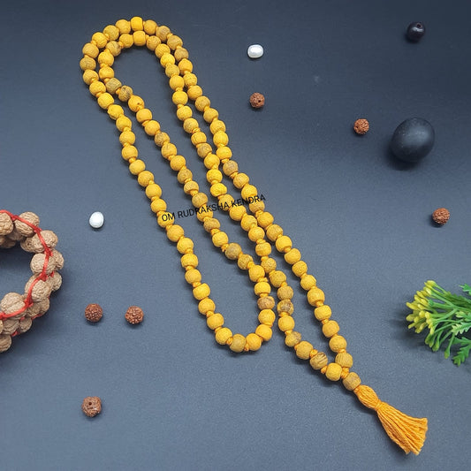 Haldi Mala 108+1 beads  7-8mm