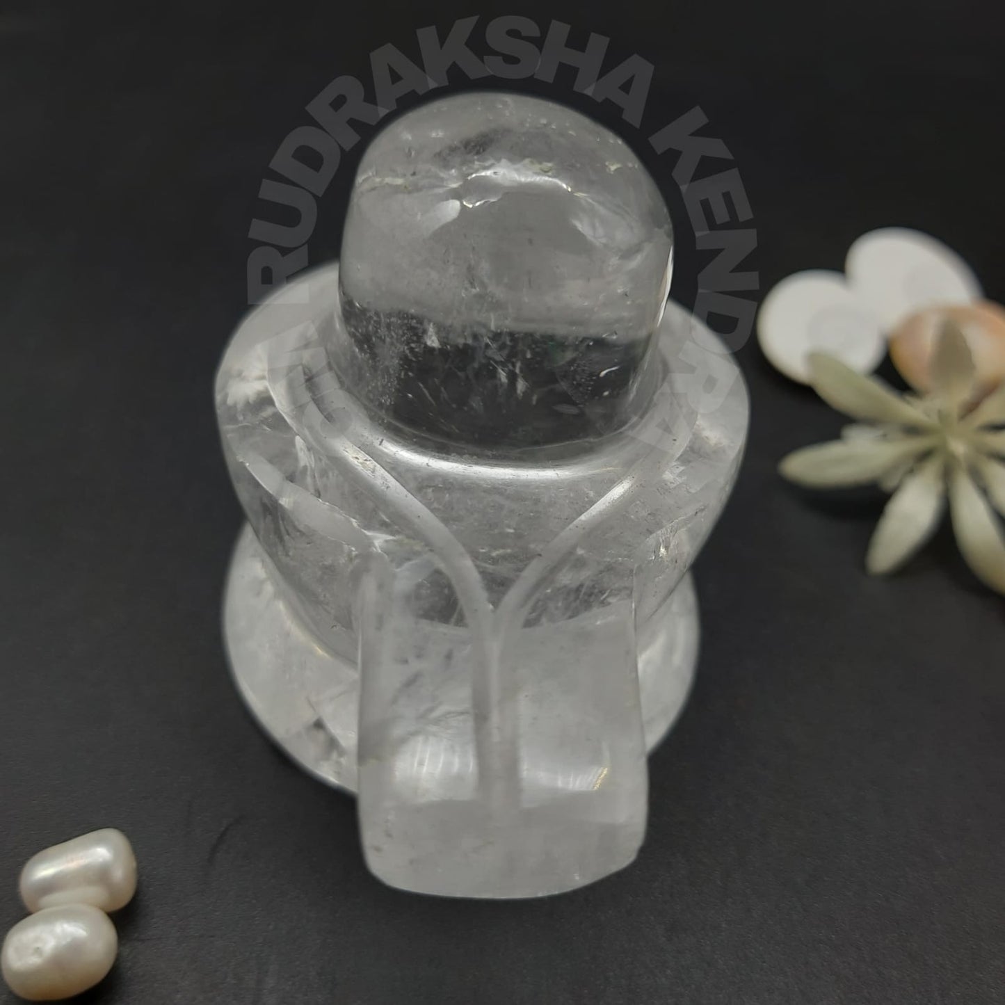 Natural Sphatik Clear Quartz Shivlingam 1.5-2 inch
