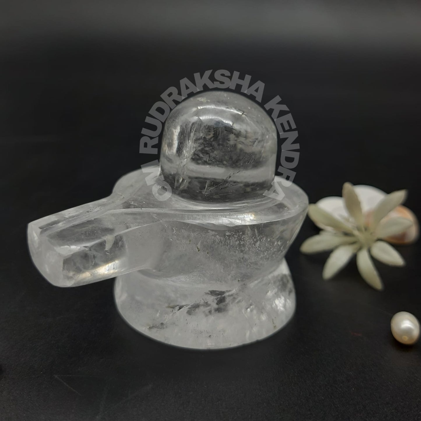 Natural Sphatik Clear Quartz Shivlingam 1.5-2 inch