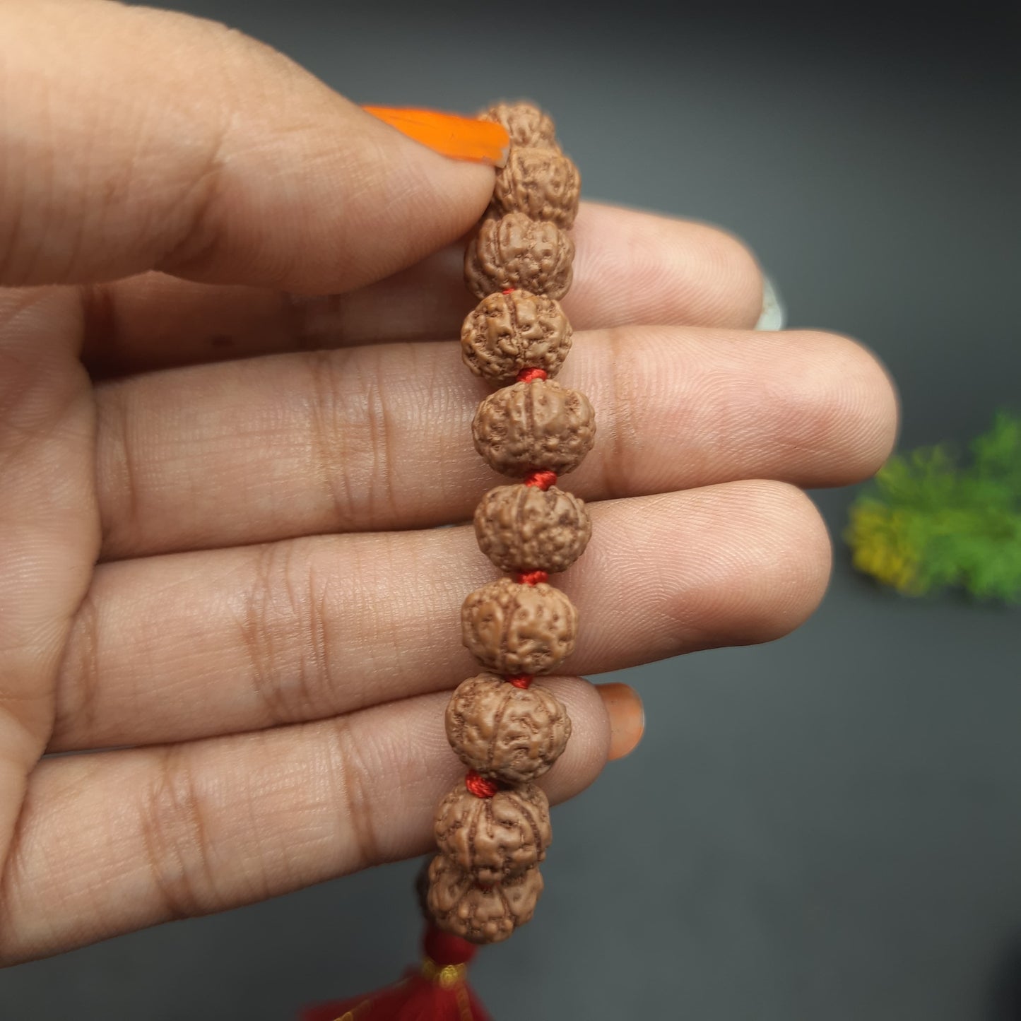 Premium Pathri Rudraksha Mala for Jaap - 5 Mukhi Mala | 27+1 Prayer Beads for Meditation & Healing | 9-10mm Beads
