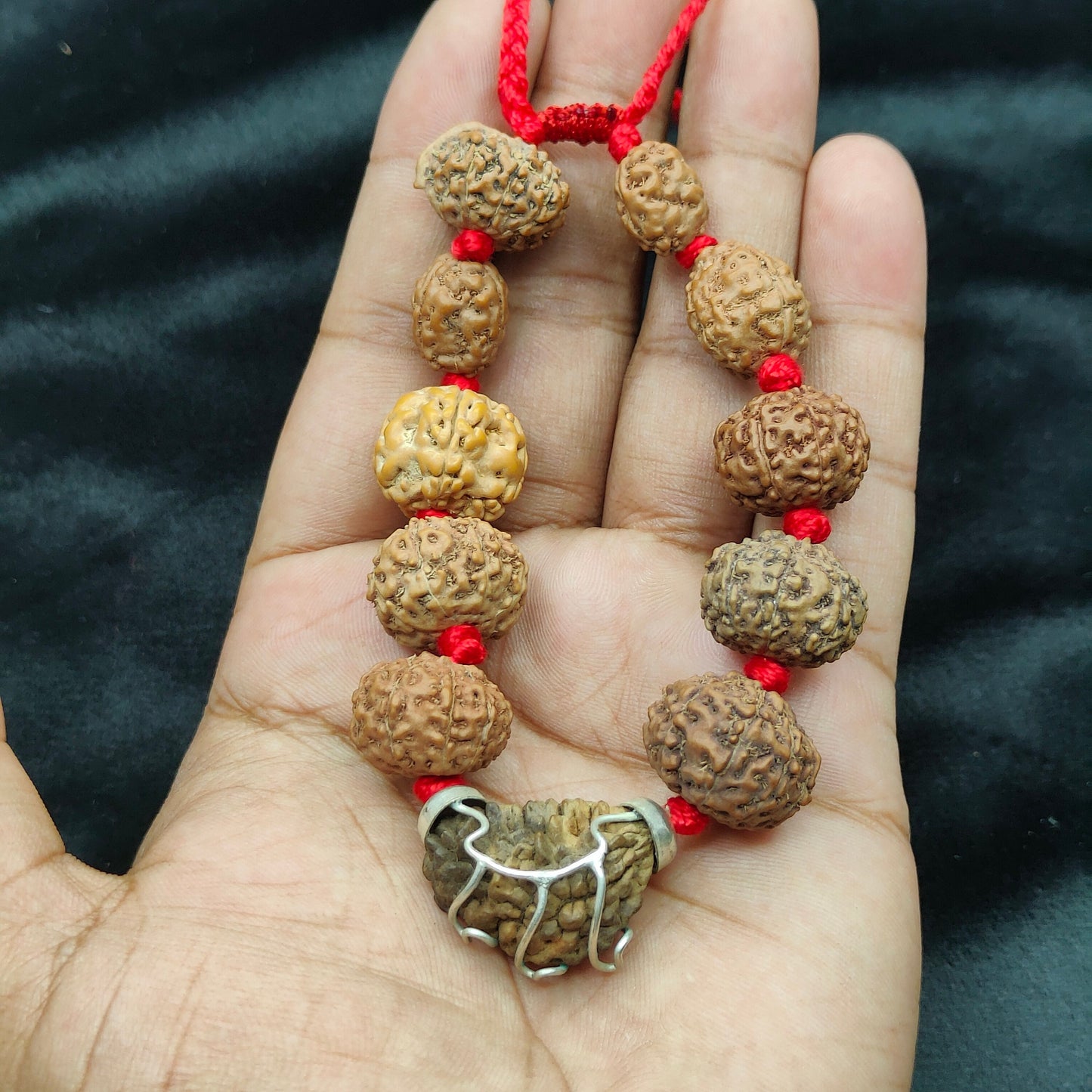 1 Mukhi to 9 Mukhi Rudraksha Bracelet  | One to Nine Face Rudraksha Bead Bracelet | Organic Beads Silver Bracelet