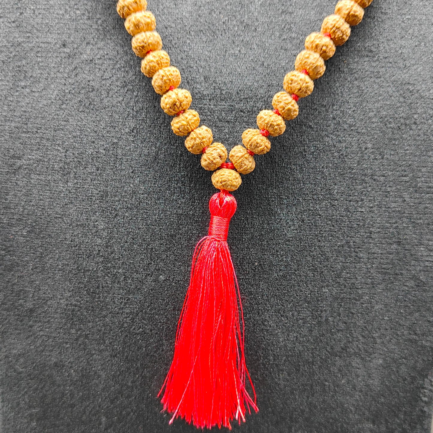 8 Mukhi Eight Face Java Rudraksha Beads Mala 8-10mm, 108+1 Beads Lab Certified