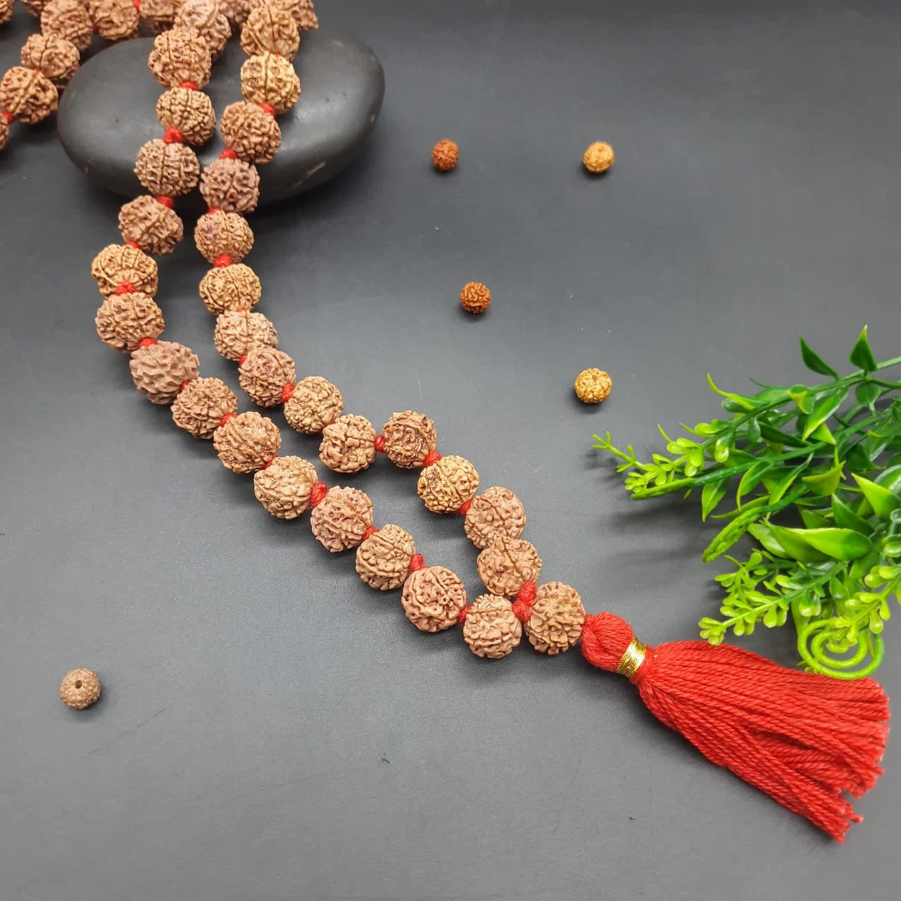 7 Mukhi / Seven Face Nepal Rudraksha Mala 54+1beads 17-18mm