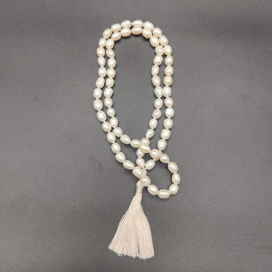 Premium Sacha Moti Real Pearl Drop Beads Mala 72 Beads
