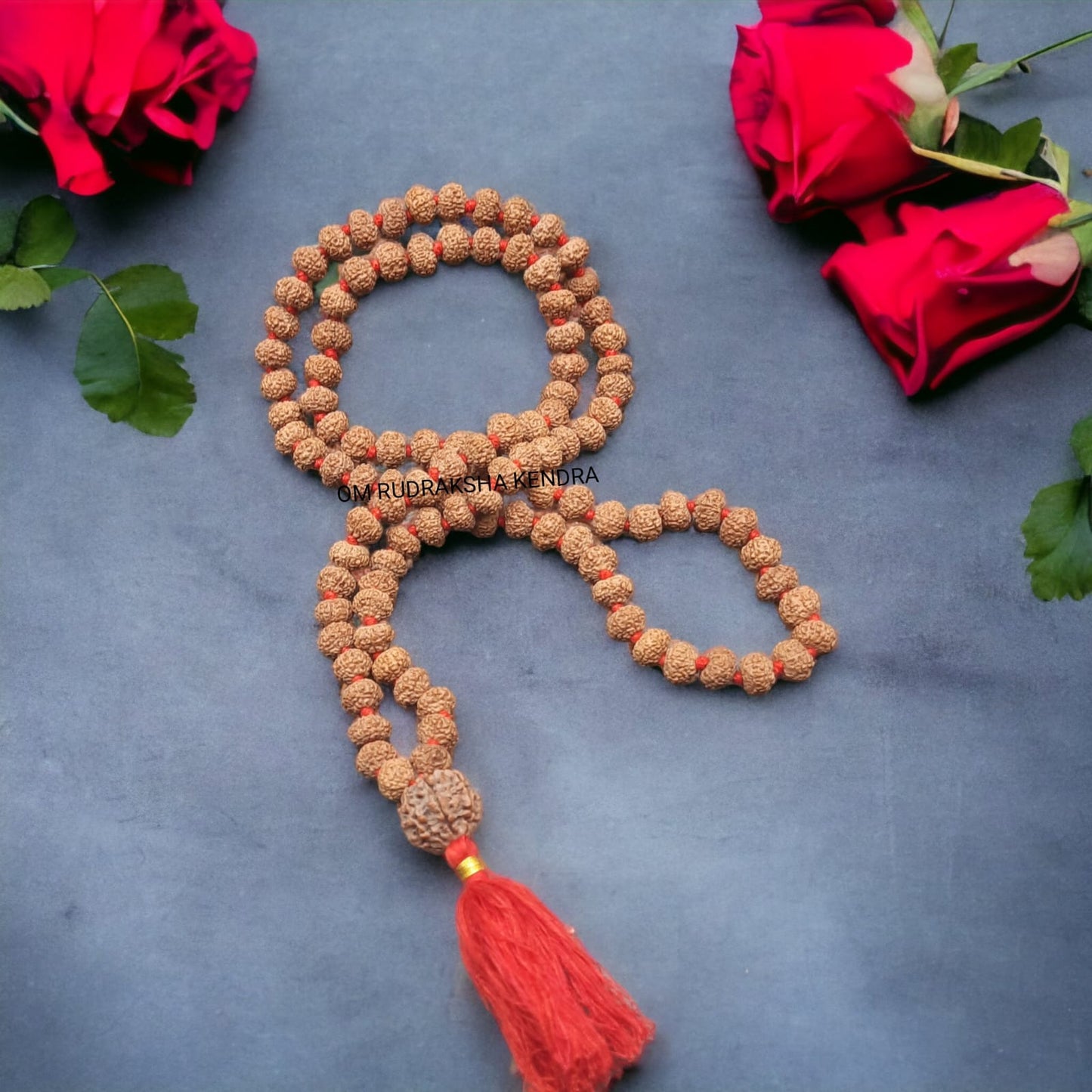 7 Mukhi / Seven face Java Rudraksha Mala With 7 Mukhi Nepal Sumeru Rudraksha 108+1 Beads 9-10 mm