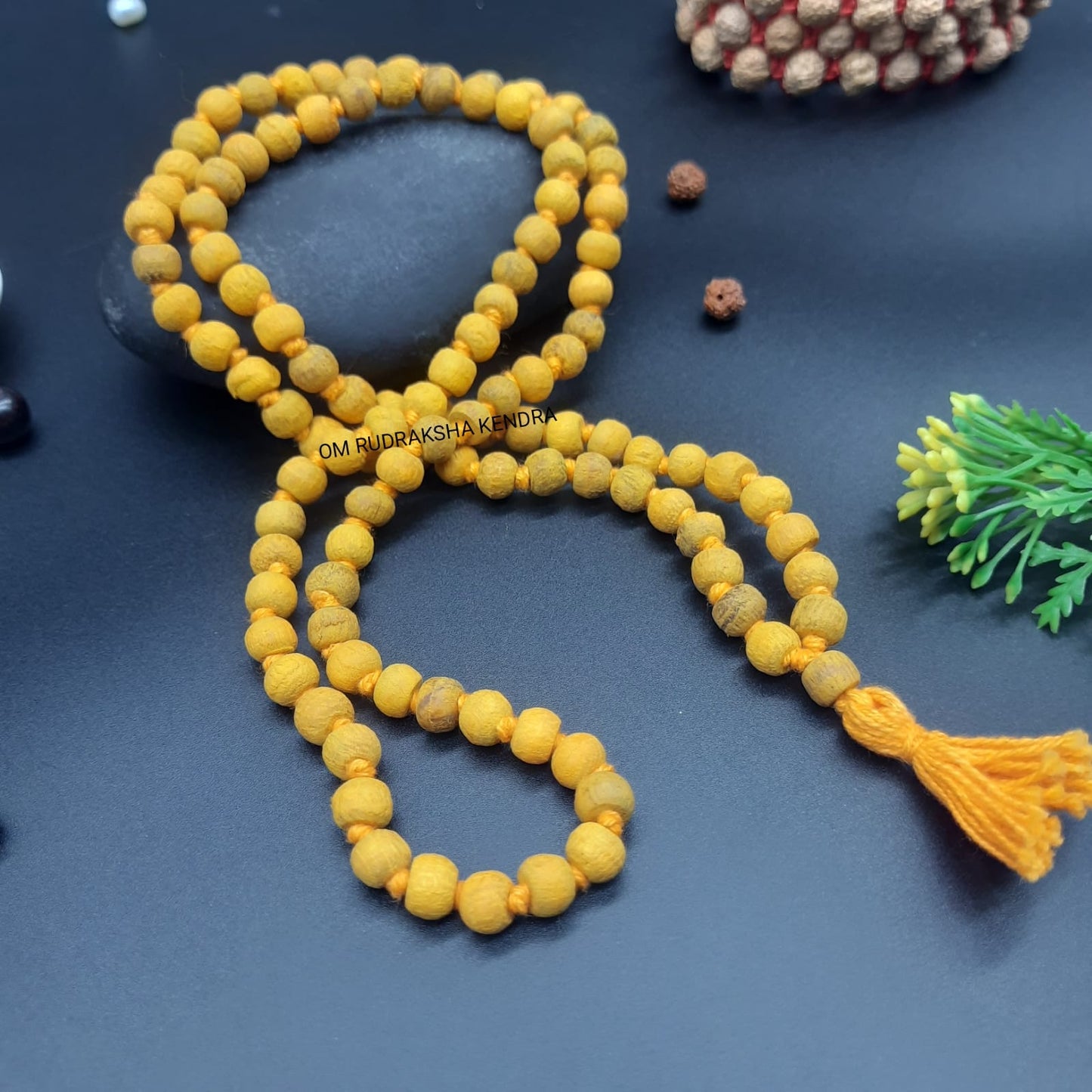 Haldi Mala 108+1 beads  7-8mm