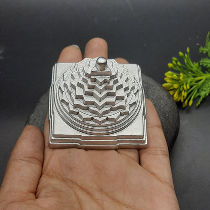 Pure Parad ShreeYantra | Sacred Mercury Yantra for Wealth & Prosperity 5cm, 450g