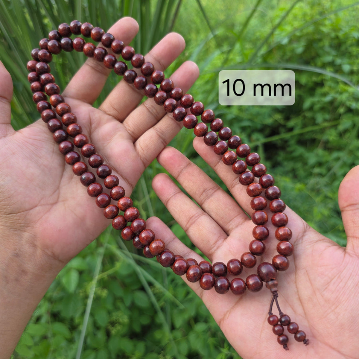 Natural Red Sandalwood Mala for Jaap