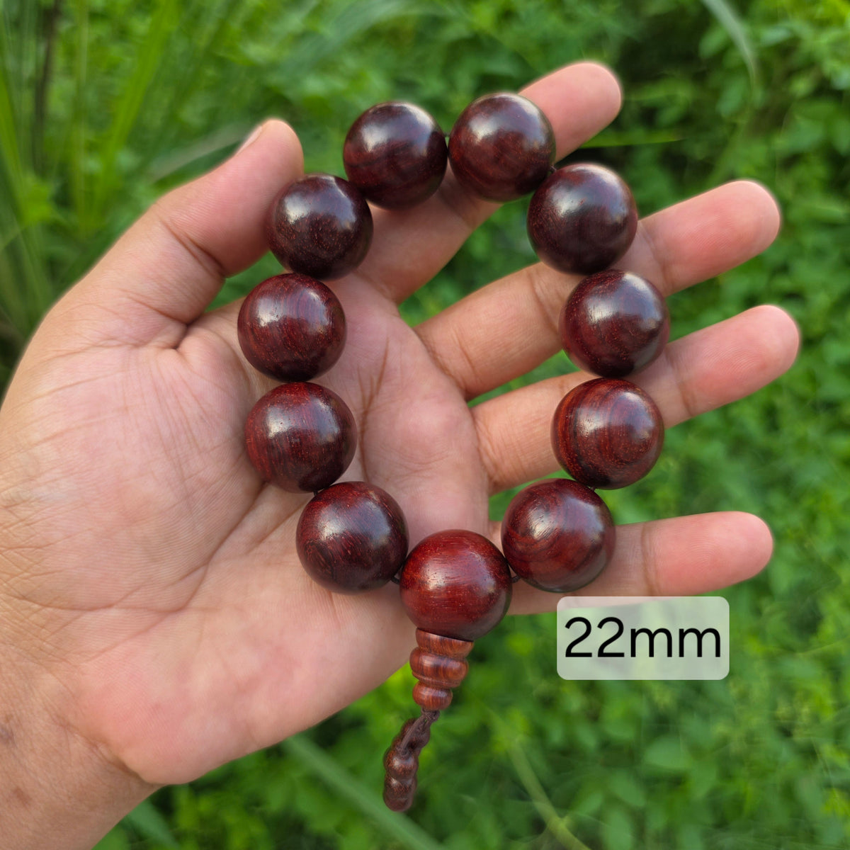 Natural Red Sandalwood beaded bracelet