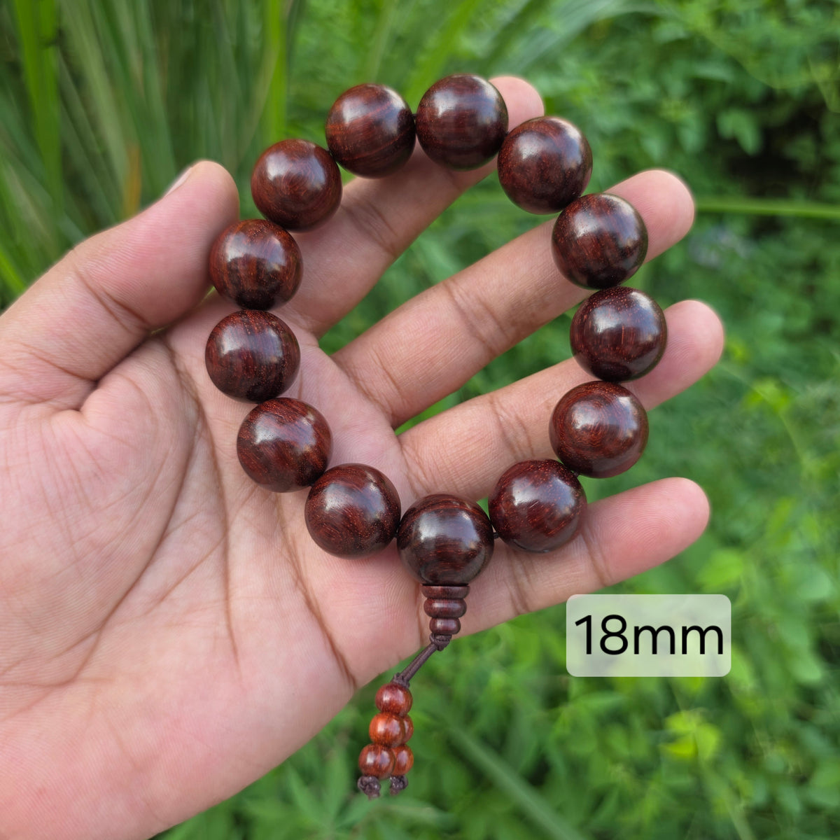 Red Chandan bracelet for meditation